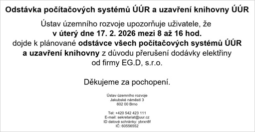 Upozornění 17. 2. 2026